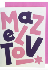 The Social Type Mazel Tov! Pink Card