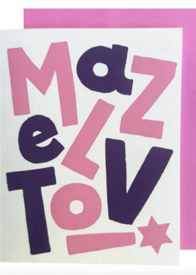 The Social Type Mazel Tov! Pink Card
