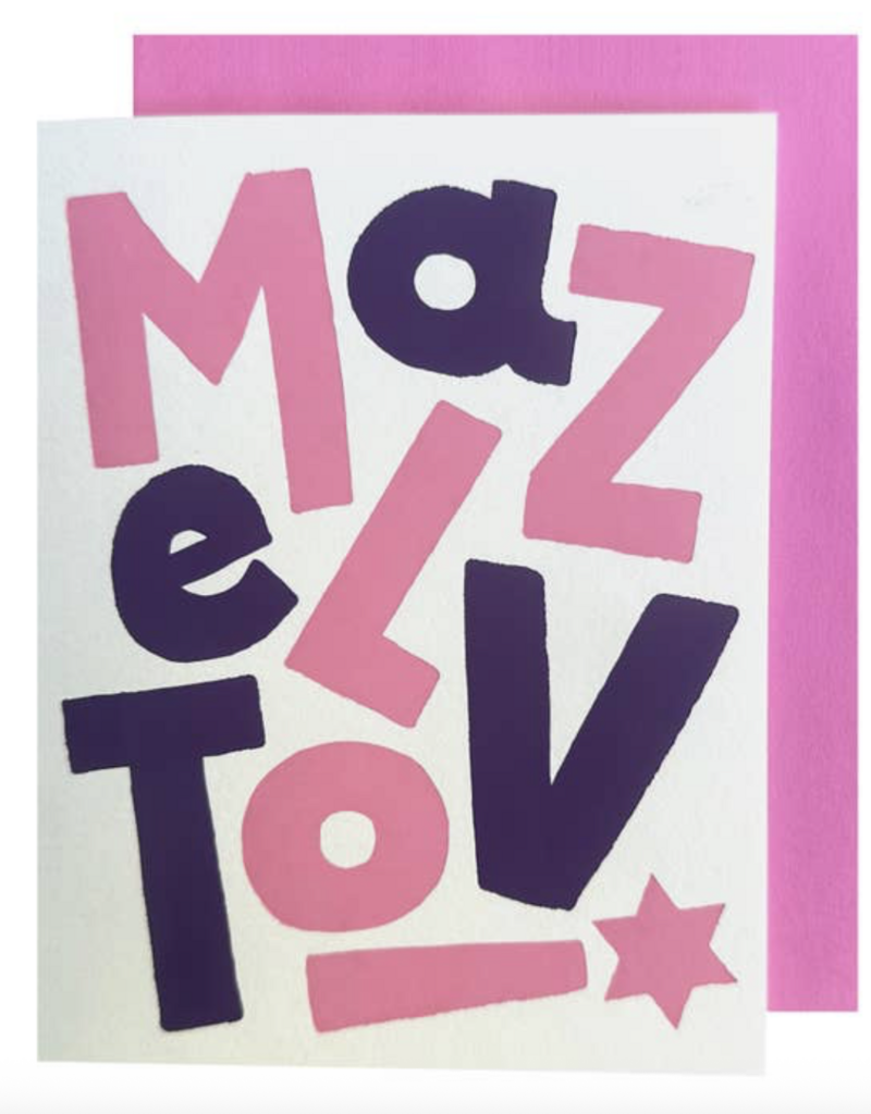 The Social Type Mazel Tov! Pink Card