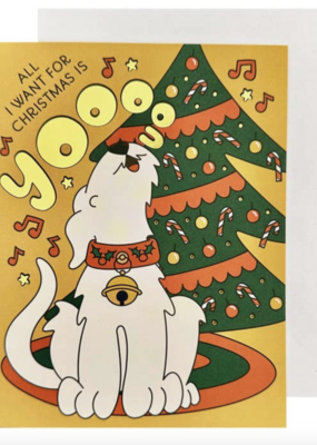 The Social Type Singing Dog Card