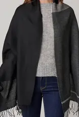 Pacas Pacas Shawl Black Color Block