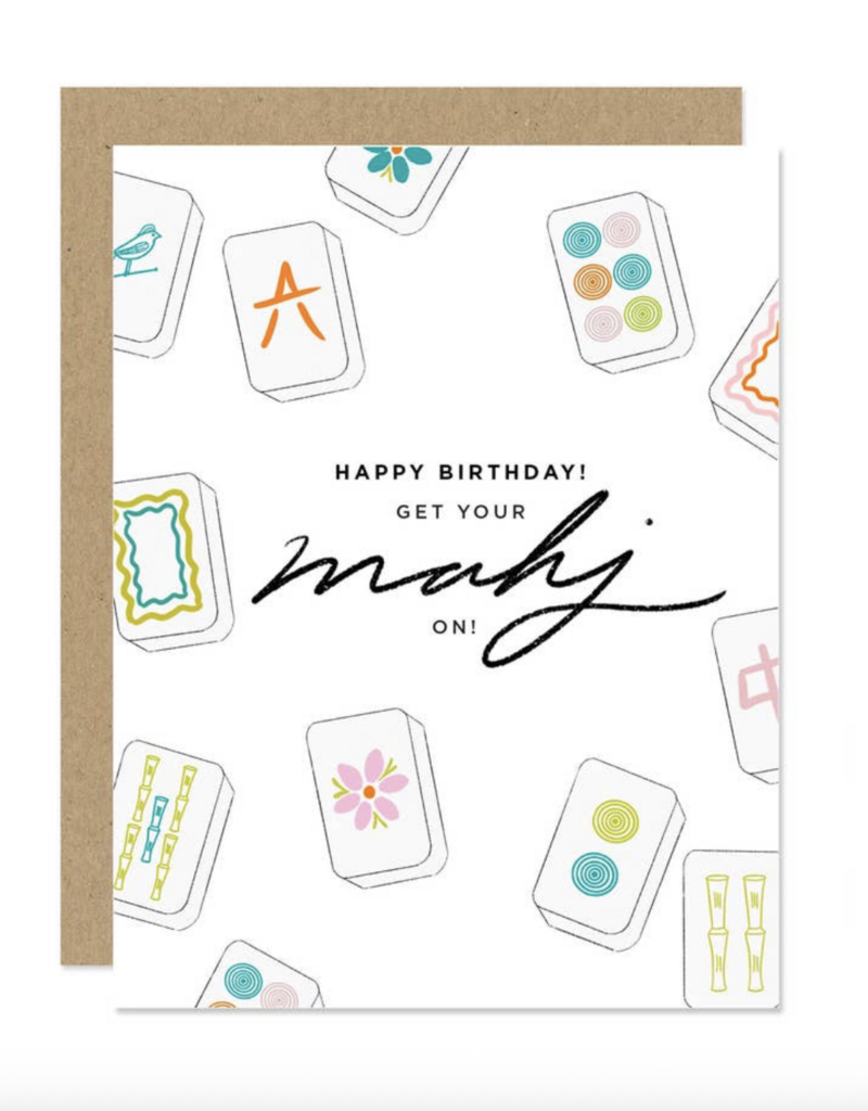Maddon and Co Mahjong Birthday Card