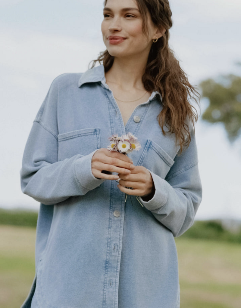 Z Supply All Day Knit Denim Jacket