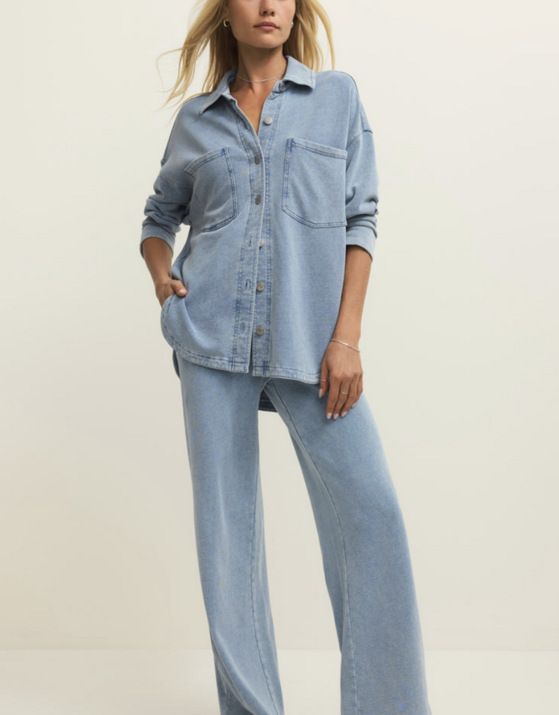 Z Supply All Day Knit Denim Jacket