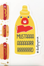 ILOOTPAPERIE Mustard Bottle Sticker