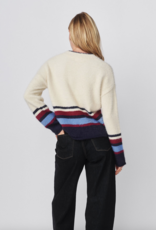 Sundry Clothing V-Neck Sweater w/ Stripe Details