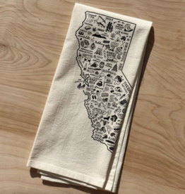 by aleisha State of California tea towel