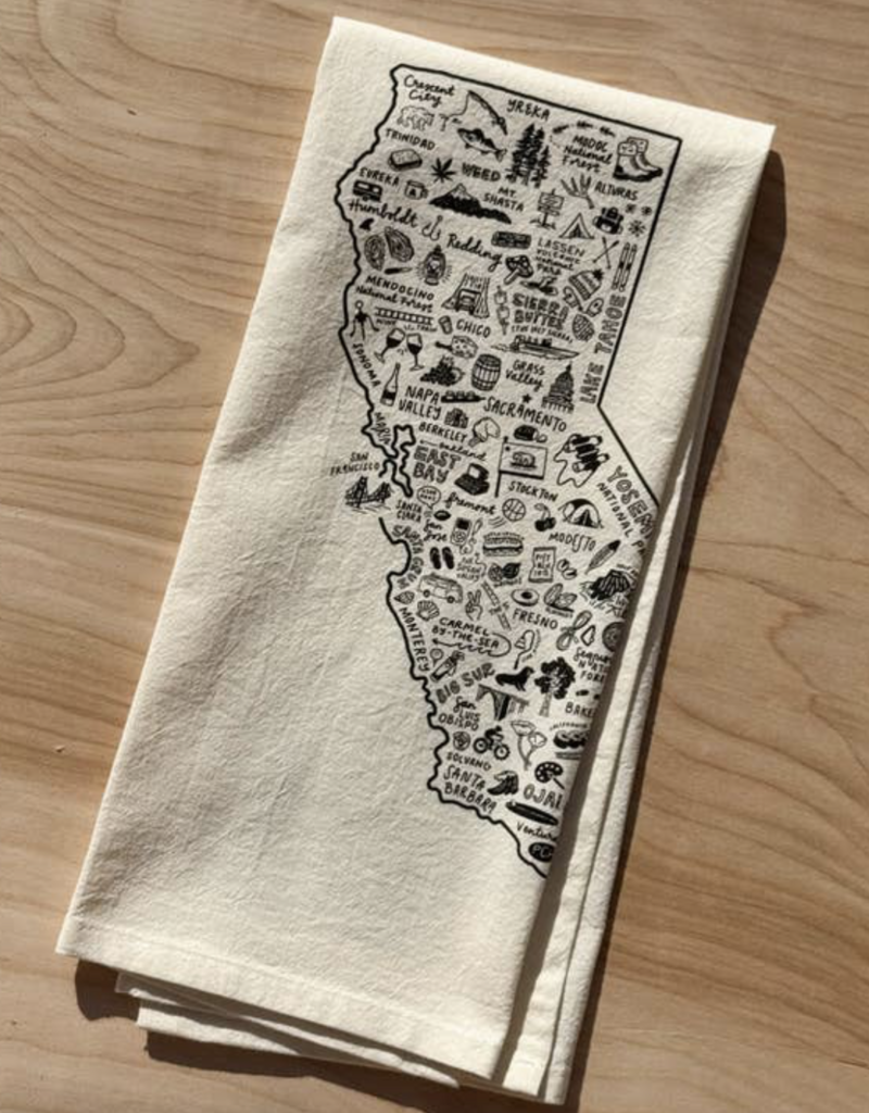 by aleisha State of California tea towel