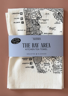 by aleisha Bay Area Map Tea Towel