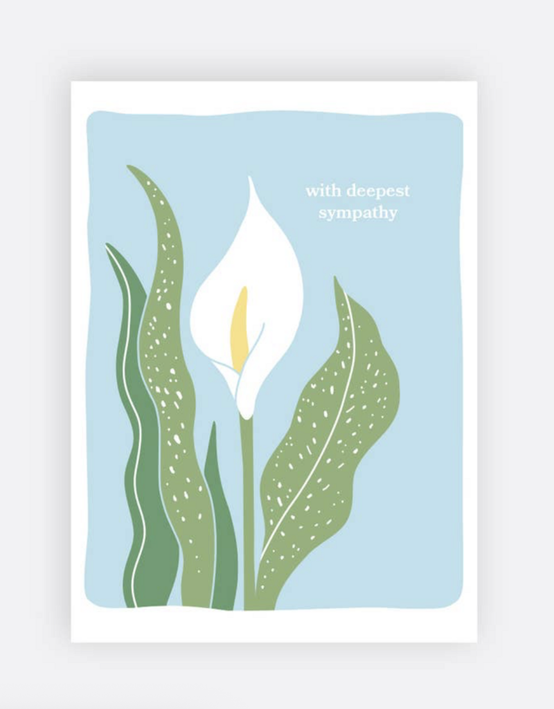 Elum Designs Calla Lily Sympathy Card