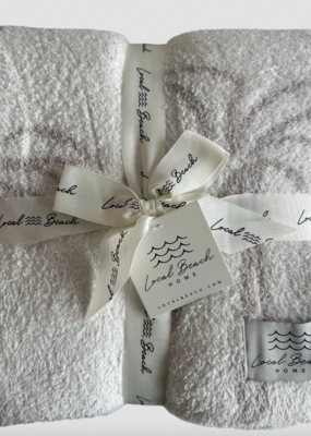 Local Beach Multi Palm Tree Luxe Blanket