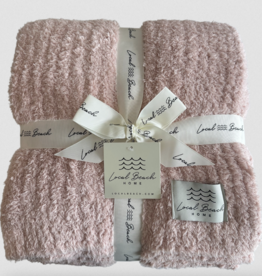 Local Beach Solid Ribbed Luxe Blanket