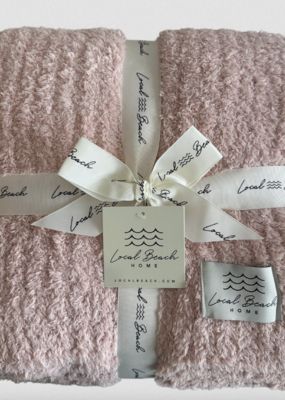 Local Beach Solid Ribbed Luxe Blanket