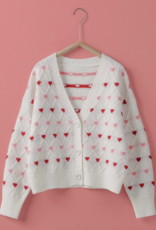 Urban Daizy Heart Argyle Knit Cardigan