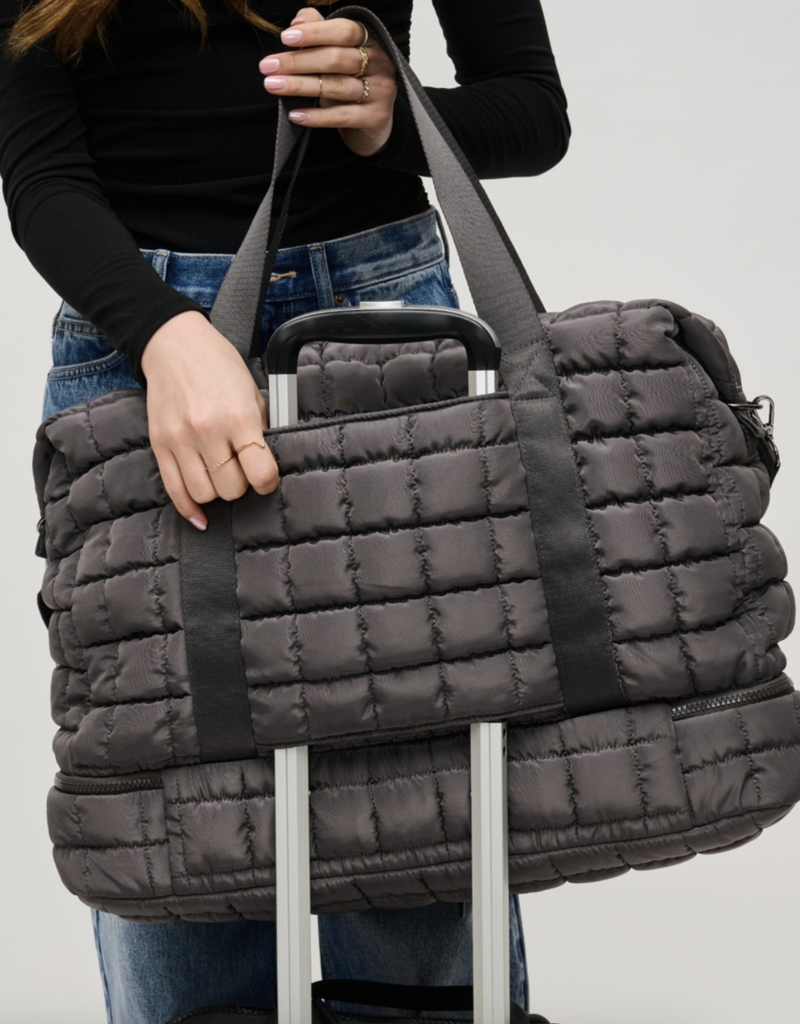 Urban Expressions Globetrotter Quilted Weekender Bag