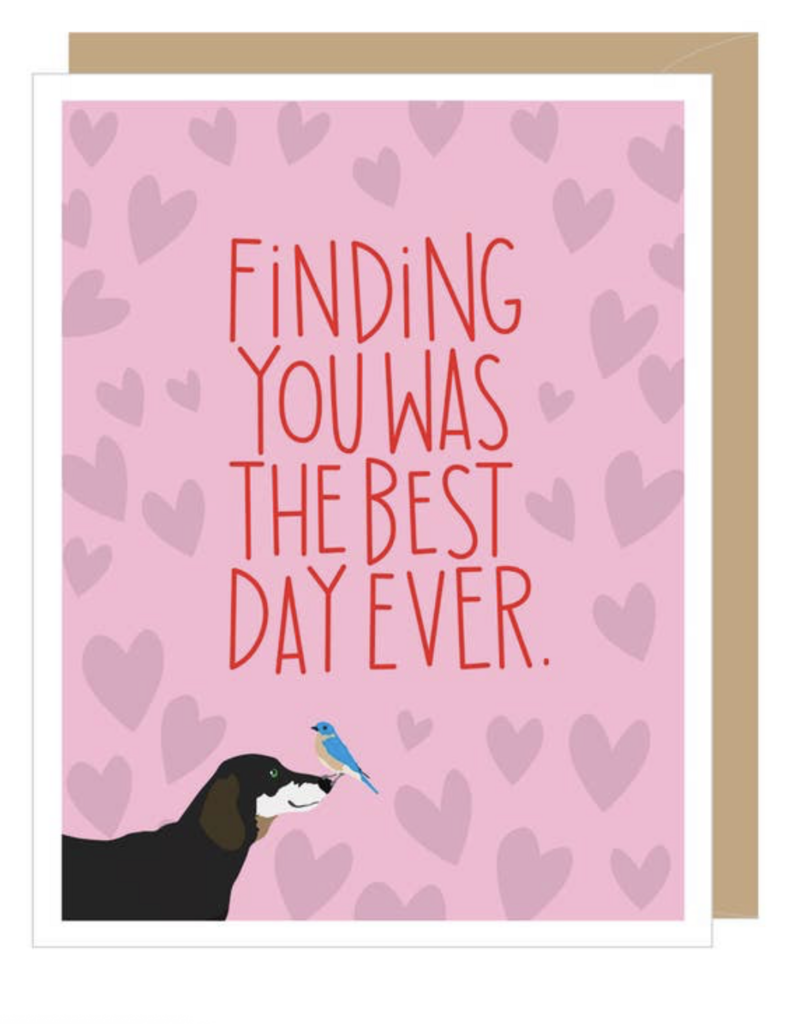 Apartment 2 Cards Dauchshund Best Day Ever Love Card