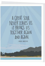 Apartment 2 Cards Maya Angelou Great Soul Symathy Card