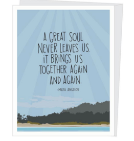 Apartment 2 Cards Maya Angelou Great Soul Sympathy Card