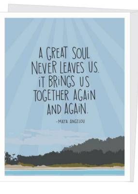 Apartment 2 Cards Maya Angelou Great Soul Sympathy Card