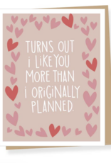 Apartment 2 Cards More than Planned VDay Card