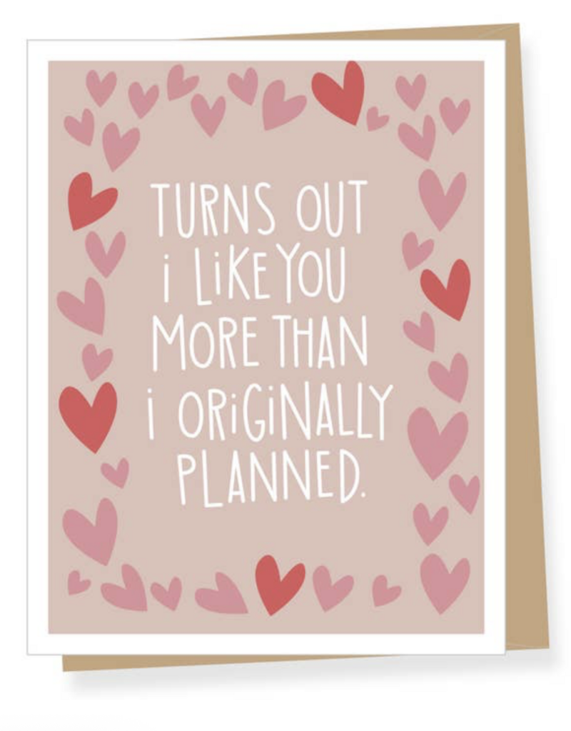 Apartment 2 Cards More than Planned VDay Card