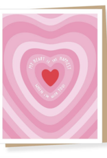 Apartment 2 Cards My Heart is Happy Pink VDay Card