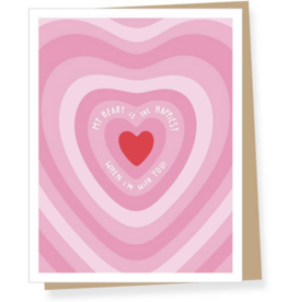 Apartment 2 Cards My Heart is Happy Pink VDay Card