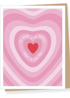 Apartment 2 Cards My Heart is Happy Pink VDay Card