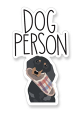 Apartment 2 Cards Dog Person Vinyl Sticker
