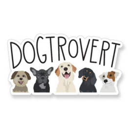 Apartment 2 Cards Dogtrovert Vinyl Sticker