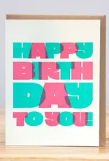 Huckleberry Letter Press Happy Birthday to You!