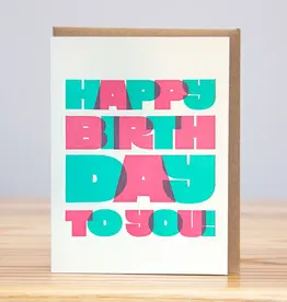 Huckleberry Letter Press Happy Birthday to You!