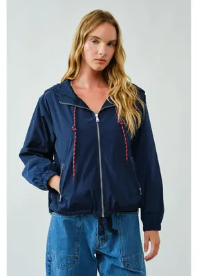 Aaron & Amber Lightweight Hooded Wind Jacket