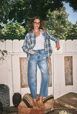 Aaron & Amber Super Soft Washed Cotton Plaid Shirt