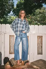 Aaron & Amber Super Soft Washed Cotton Plaid Shirt