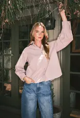 Aaron & Amber Soft Washed Striped Cotton Button Up