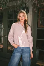 Aaron & Amber Soft Washed Striped Cotton Button Up