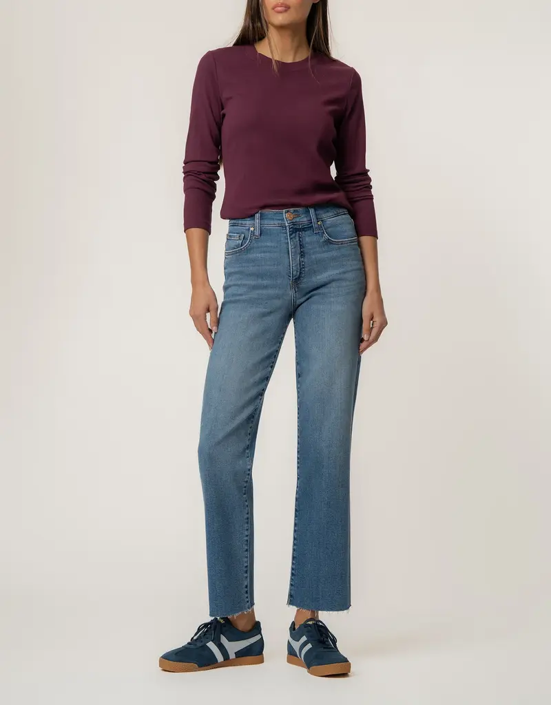 Kut from the Kloth High Rise Avery Fab Ab Easy Straight Leg