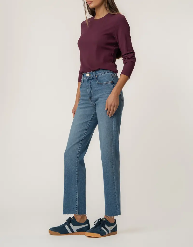 Kut from the Kloth High Rise Avery Fab Ab Easy Straight Leg