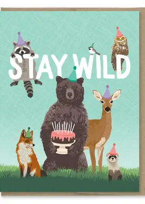 Modern Printed Matter Stay Wild Card