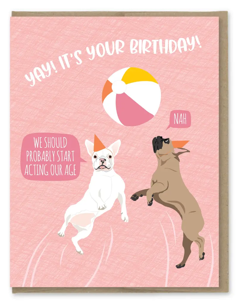 Modern Printed Matter Act Your Age Dogs Birthday Card