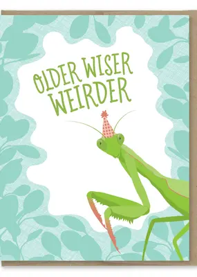 Modern Printed Matter Older Wiser Weirder Card