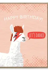 Modern Printed Matter Bowie Llama Birthday Card