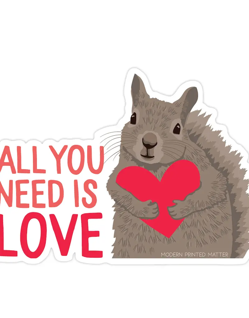 Modern Printed Matter All You Need is Love