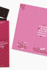 Sweeter Cards Heartfelt Happy VDay Chocolate Card