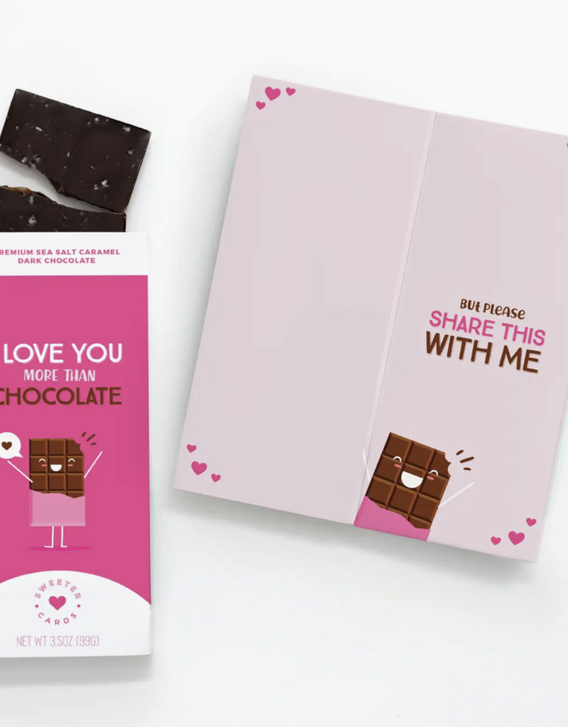 Sweeter Cards ILY More Than Choco Chocolate Card