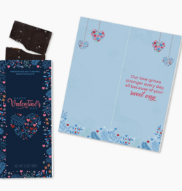 Sweeter Cards Flower Happy Vday Chocolate Card