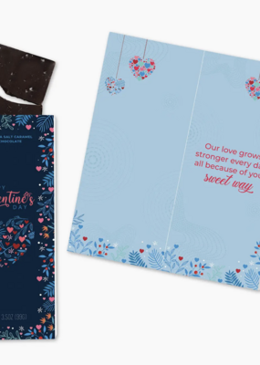 Sweeter Cards Flower Happy Vday Chocolate Card