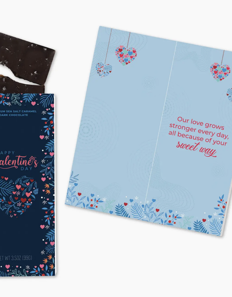Sweeter Cards Flower Happy Vday Chocolate Card