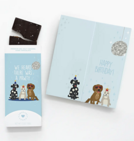 Sweeter Cards Heard There Was A Pawty Chocolate Card